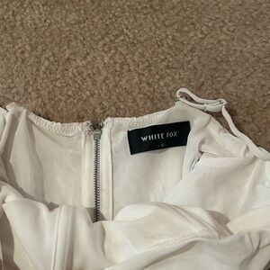 White Fox Boutique Cream Mini Dress